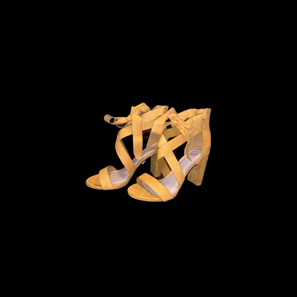 Yellow Sandal Heels
